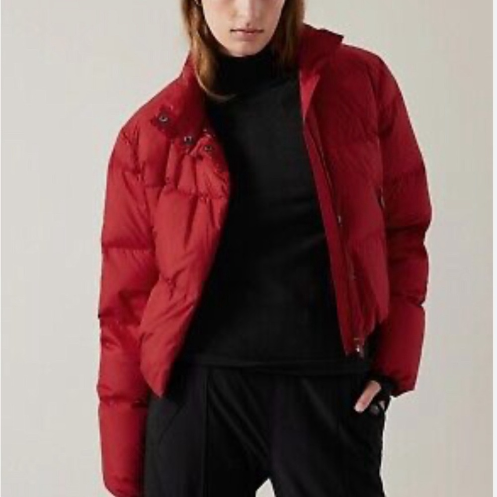 Athleta Red Puffer Jacket